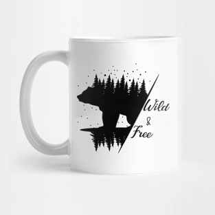 Bear wild & free Mug